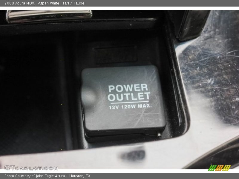 Aspen White Pearl / Taupe 2008 Acura MDX