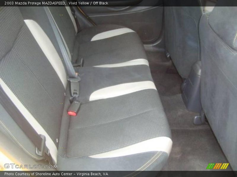 Vivid Yellow / Off Black 2003 Mazda Protege MAZDASPEED