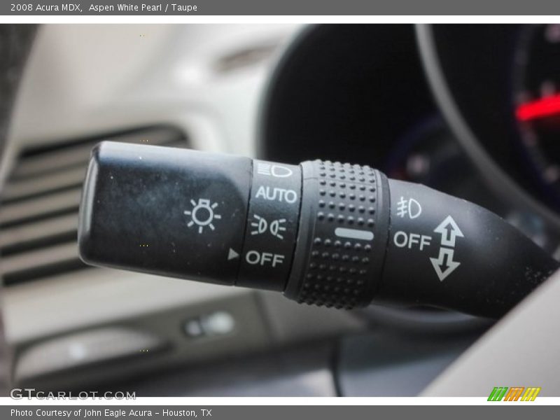 Aspen White Pearl / Taupe 2008 Acura MDX