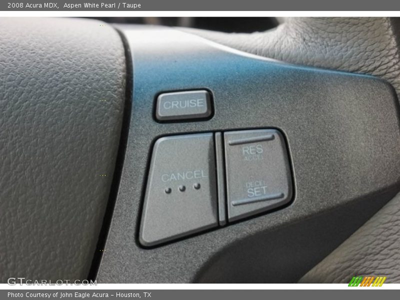 Aspen White Pearl / Taupe 2008 Acura MDX