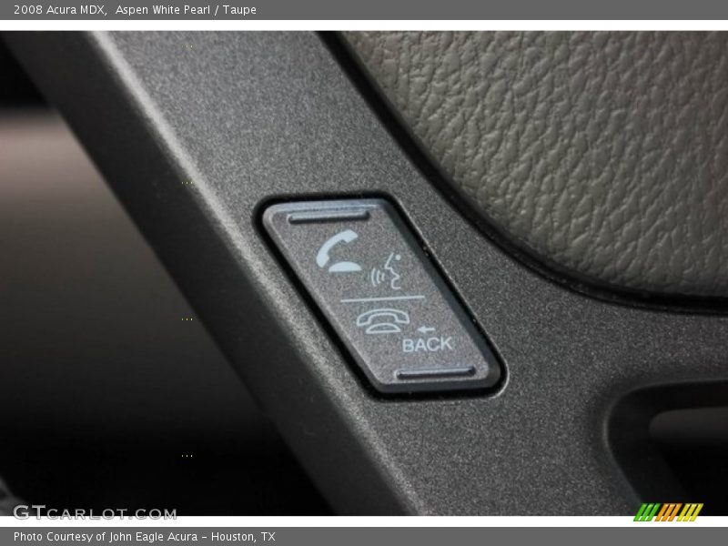 Aspen White Pearl / Taupe 2008 Acura MDX
