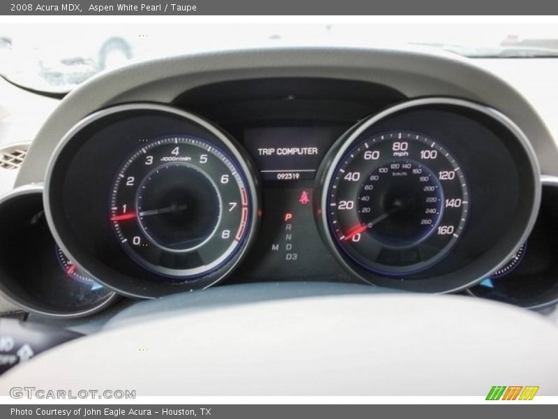 Aspen White Pearl / Taupe 2008 Acura MDX