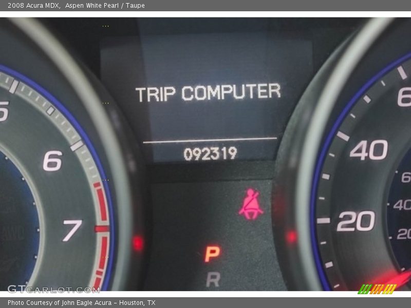 Aspen White Pearl / Taupe 2008 Acura MDX