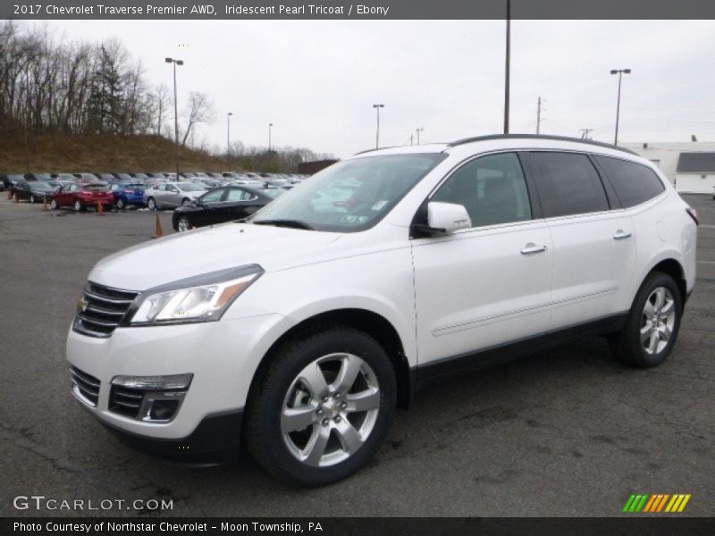 Iridescent Pearl Tricoat / Ebony 2017 Chevrolet Traverse Premier AWD