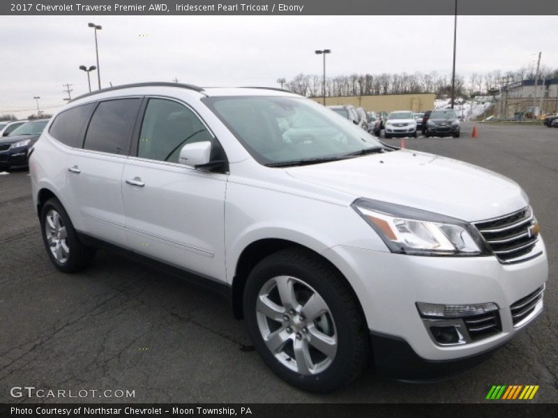 Iridescent Pearl Tricoat / Ebony 2017 Chevrolet Traverse Premier AWD