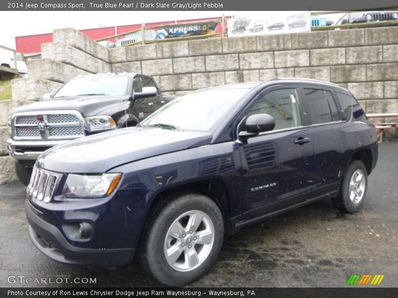 True Blue Pearl / Dark Slate Gray/Light Pebble 2014 Jeep Compass Sport