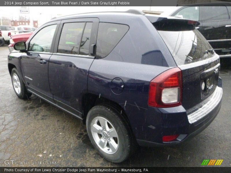 True Blue Pearl / Dark Slate Gray/Light Pebble 2014 Jeep Compass Sport