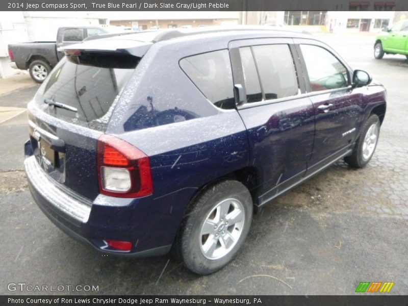 True Blue Pearl / Dark Slate Gray/Light Pebble 2014 Jeep Compass Sport