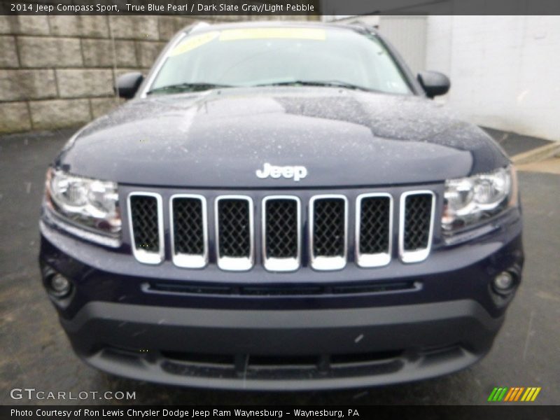 True Blue Pearl / Dark Slate Gray/Light Pebble 2014 Jeep Compass Sport