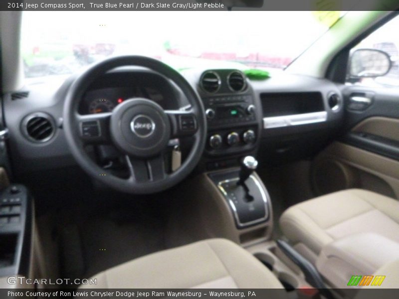 True Blue Pearl / Dark Slate Gray/Light Pebble 2014 Jeep Compass Sport