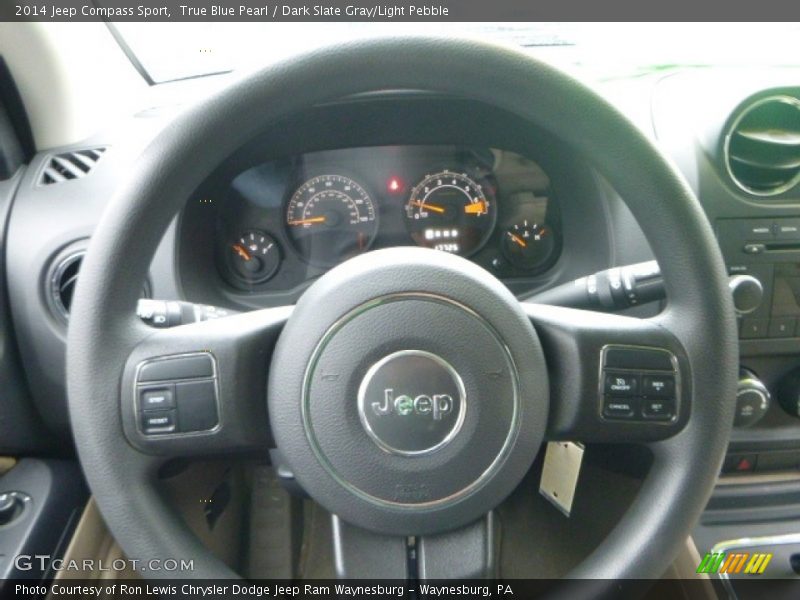 True Blue Pearl / Dark Slate Gray/Light Pebble 2014 Jeep Compass Sport