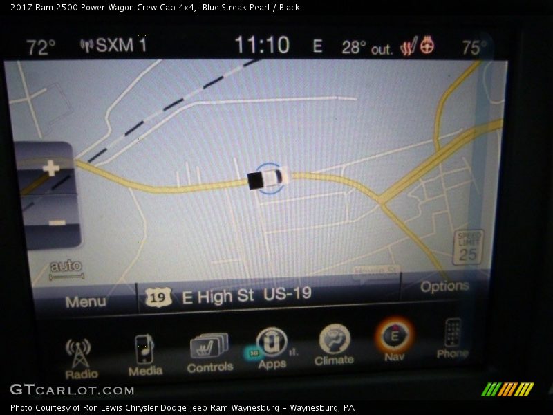 Navigation of 2017 2500 Power Wagon Crew Cab 4x4