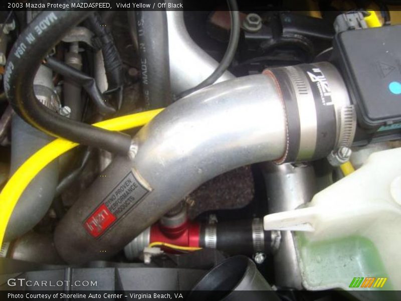 Vivid Yellow / Off Black 2003 Mazda Protege MAZDASPEED