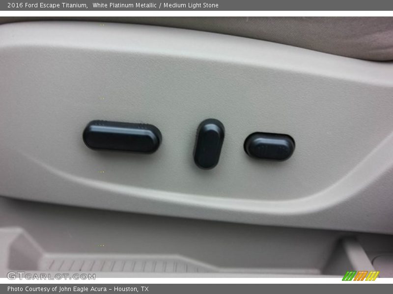 White Platinum Metallic / Medium Light Stone 2016 Ford Escape Titanium