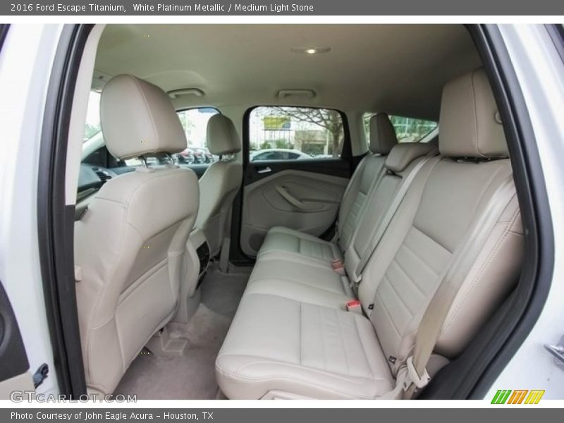 White Platinum Metallic / Medium Light Stone 2016 Ford Escape Titanium