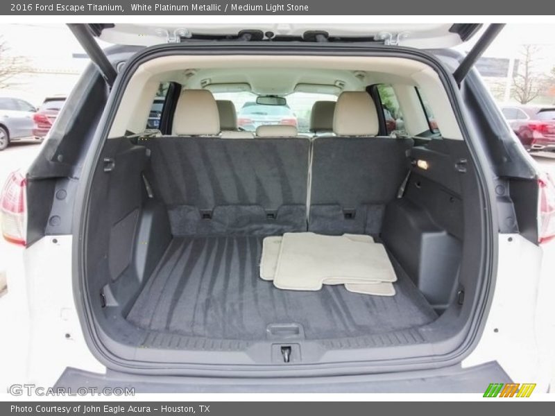 White Platinum Metallic / Medium Light Stone 2016 Ford Escape Titanium