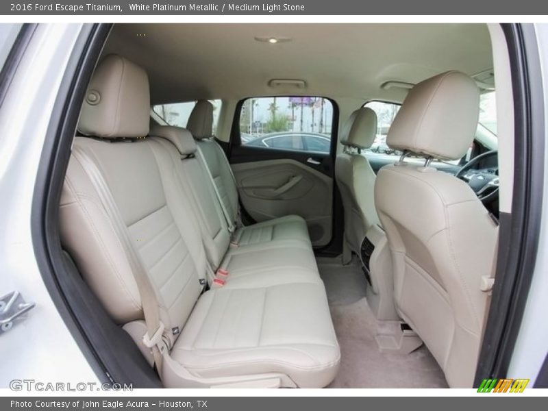 White Platinum Metallic / Medium Light Stone 2016 Ford Escape Titanium