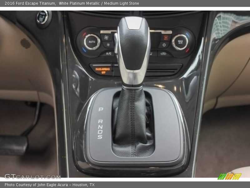 White Platinum Metallic / Medium Light Stone 2016 Ford Escape Titanium