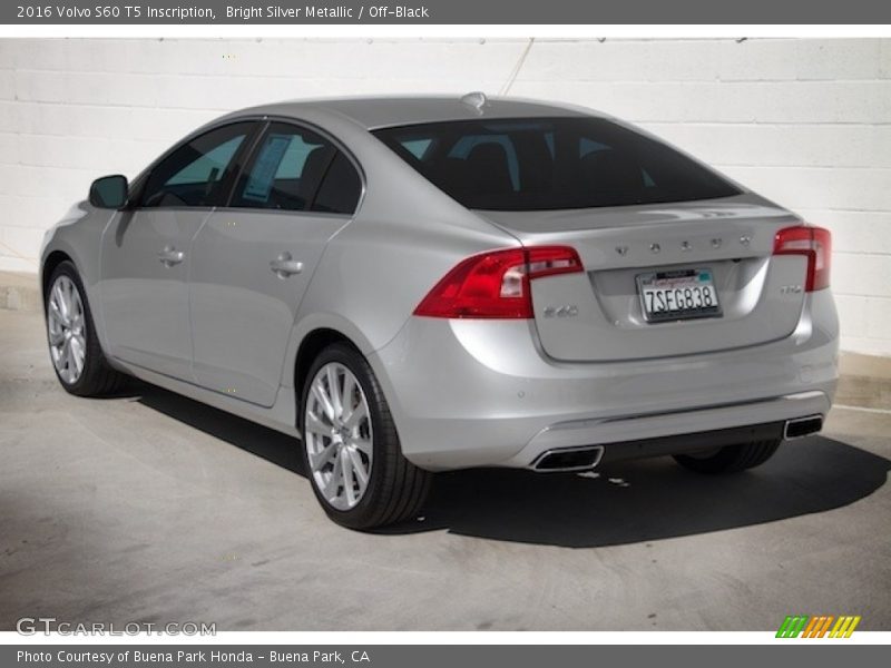 Bright Silver Metallic / Off-Black 2016 Volvo S60 T5 Inscription