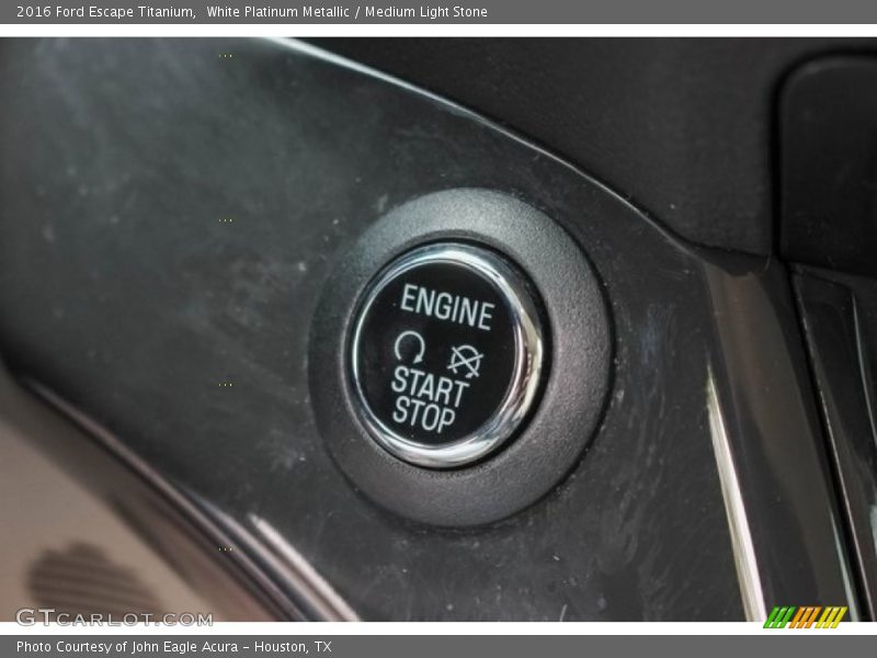 White Platinum Metallic / Medium Light Stone 2016 Ford Escape Titanium