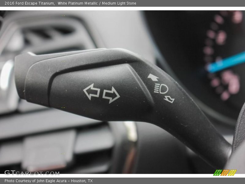 White Platinum Metallic / Medium Light Stone 2016 Ford Escape Titanium