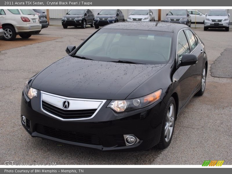 Crystal Black Pearl / Taupe 2011 Acura TSX Sedan