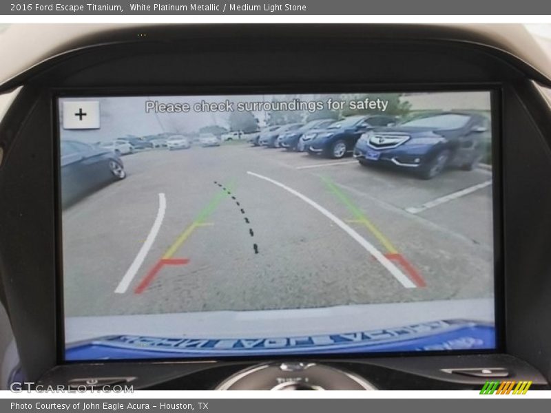 White Platinum Metallic / Medium Light Stone 2016 Ford Escape Titanium