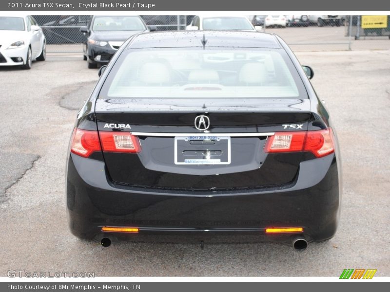 Crystal Black Pearl / Taupe 2011 Acura TSX Sedan