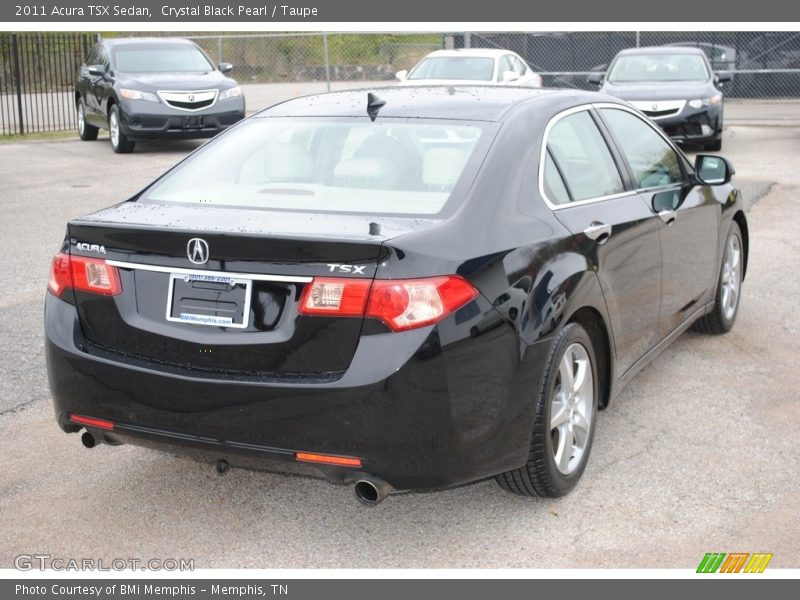 Crystal Black Pearl / Taupe 2011 Acura TSX Sedan