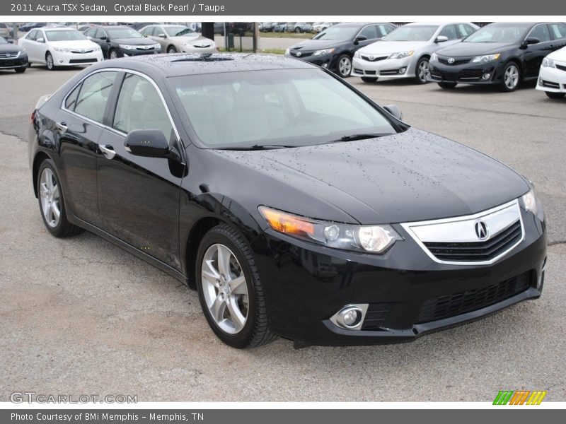 Crystal Black Pearl / Taupe 2011 Acura TSX Sedan