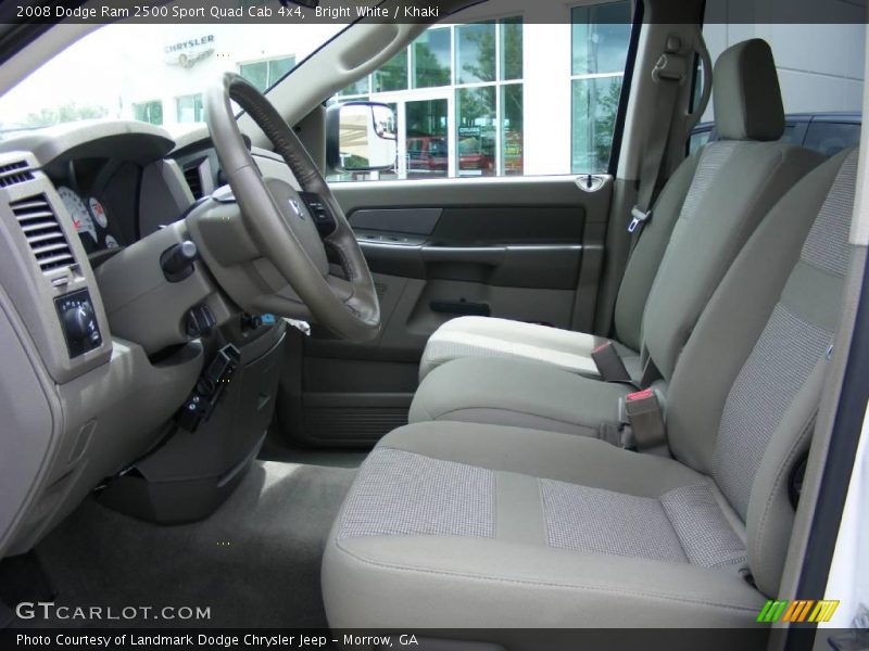 Bright White / Khaki 2008 Dodge Ram 2500 Sport Quad Cab 4x4