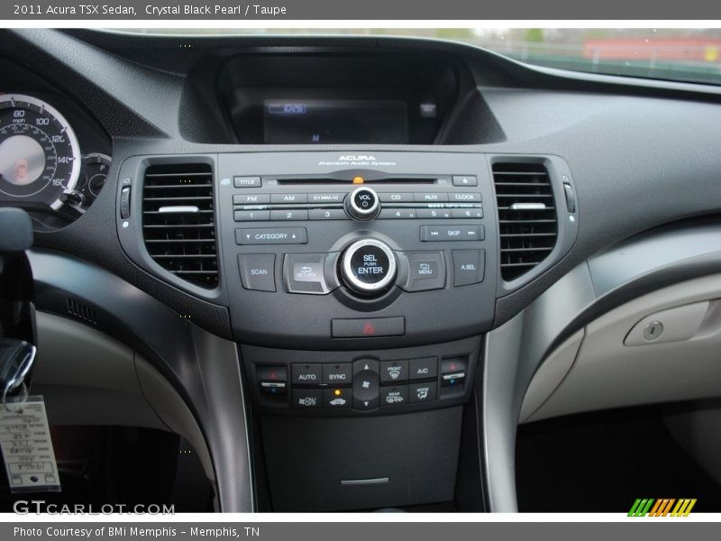 Crystal Black Pearl / Taupe 2011 Acura TSX Sedan