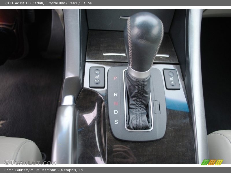 Crystal Black Pearl / Taupe 2011 Acura TSX Sedan