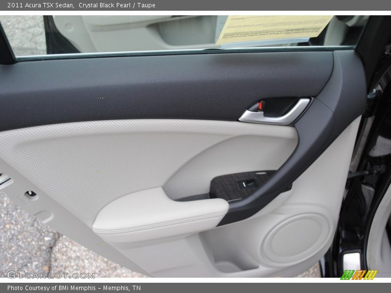 Crystal Black Pearl / Taupe 2011 Acura TSX Sedan