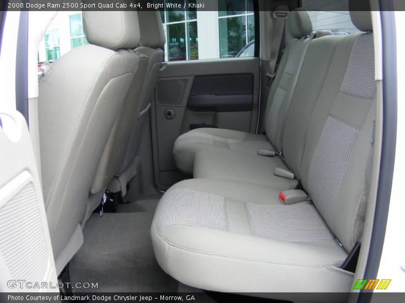 Bright White / Khaki 2008 Dodge Ram 2500 Sport Quad Cab 4x4