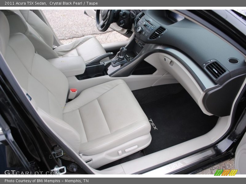 Crystal Black Pearl / Taupe 2011 Acura TSX Sedan
