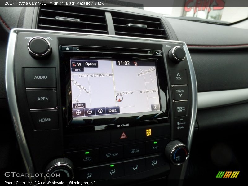 Midnight Black Metallic / Black 2017 Toyota Camry SE
