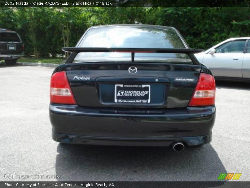 Black Mica / Off Black 2003 Mazda Protege MAZDASPEED