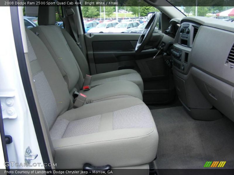 Bright White / Khaki 2008 Dodge Ram 2500 Sport Quad Cab 4x4