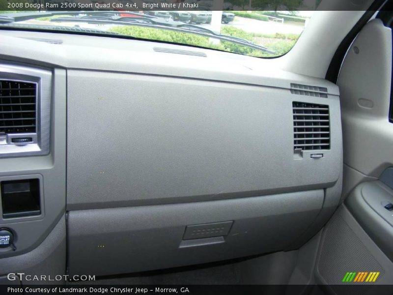 Bright White / Khaki 2008 Dodge Ram 2500 Sport Quad Cab 4x4