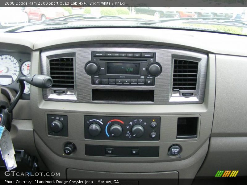 Bright White / Khaki 2008 Dodge Ram 2500 Sport Quad Cab 4x4