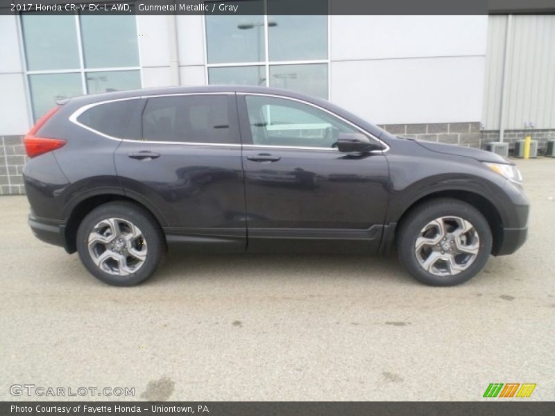 Gunmetal Metallic / Gray 2017 Honda CR-V EX-L AWD