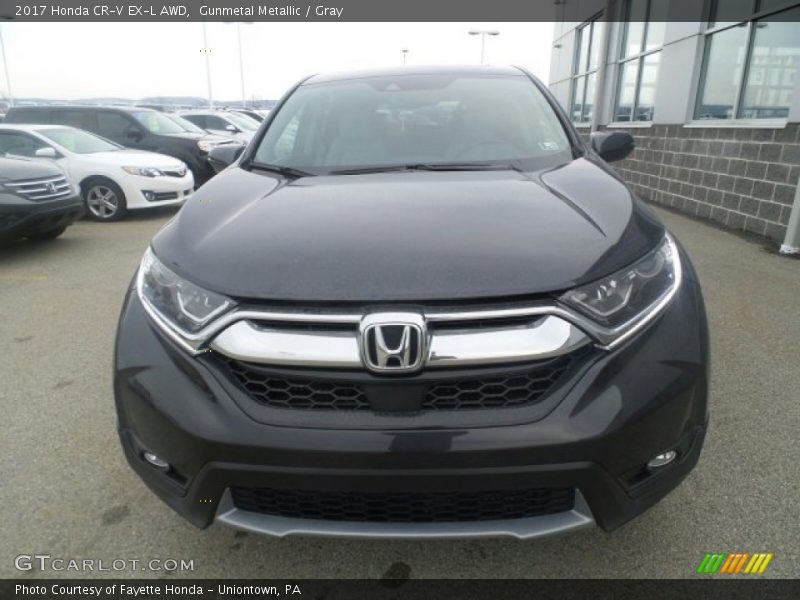 Gunmetal Metallic / Gray 2017 Honda CR-V EX-L AWD