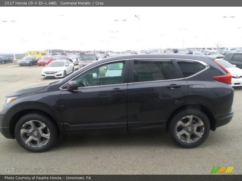 Gunmetal Metallic / Gray 2017 Honda CR-V EX-L AWD