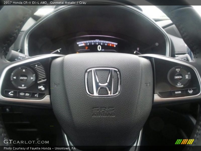 Gunmetal Metallic / Gray 2017 Honda CR-V EX-L AWD