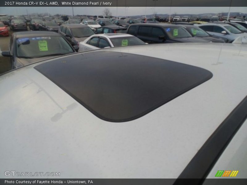 White Diamond Pearl / Ivory 2017 Honda CR-V EX-L AWD