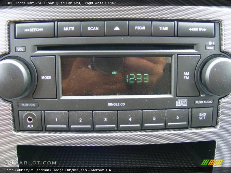 Bright White / Khaki 2008 Dodge Ram 2500 Sport Quad Cab 4x4
