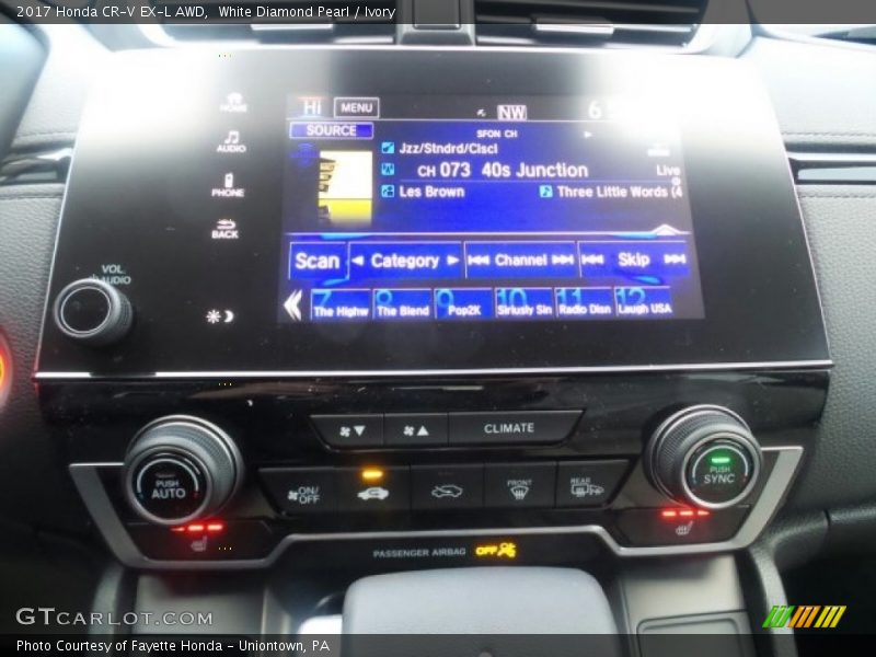 White Diamond Pearl / Ivory 2017 Honda CR-V EX-L AWD