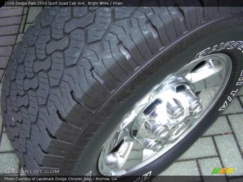 Bright White / Khaki 2008 Dodge Ram 2500 Sport Quad Cab 4x4