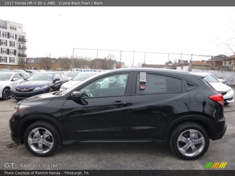 Crystal Black Pearl / Black 2017 Honda HR-V EX-L AWD